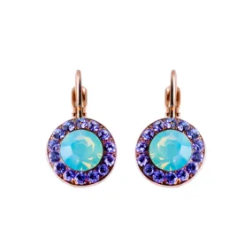 Large Halo Leverback Earrings in "Mint Chip" *Custom*