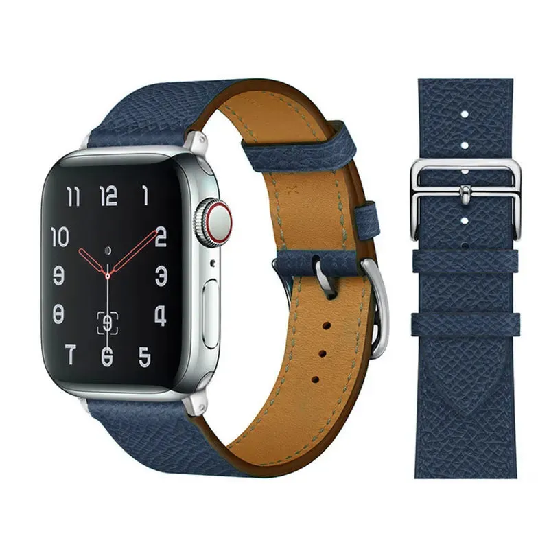 Leather Watch Straps for Apple Watch band 44mm 49mm 45mm 42mm 40mm 41mm 38mm sport bracelet iWatch series Ultra 9-8-7-6-5-4-3-SE