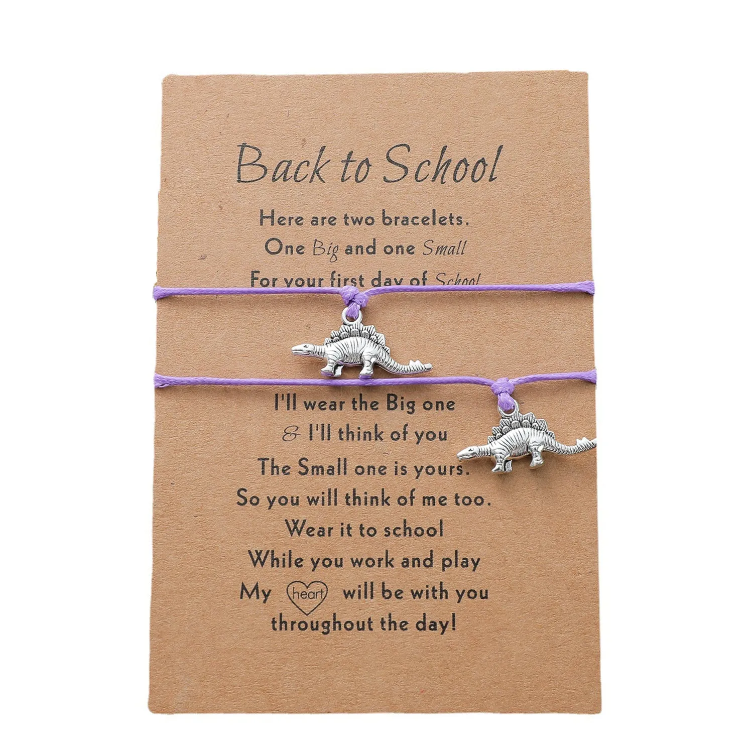 Long-necked Dinosaur First Season Card Bracelet