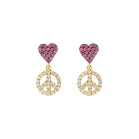 Love and Peace Earrings YP-RUZ