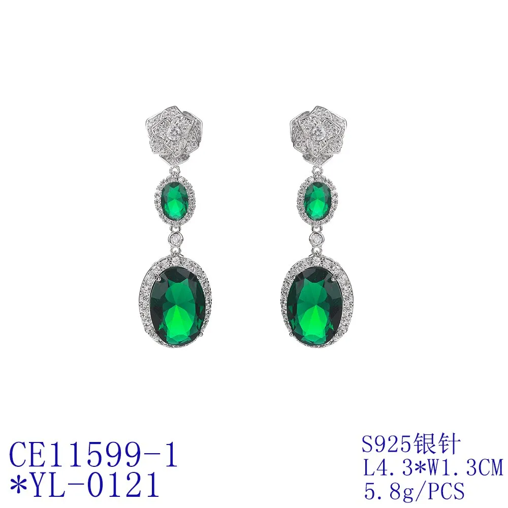 Luxury Cubic Zircon CZ Earrings,Crystals Dangle Earring Birthday Party Wedding Gift Fine New Jewelry CE11599