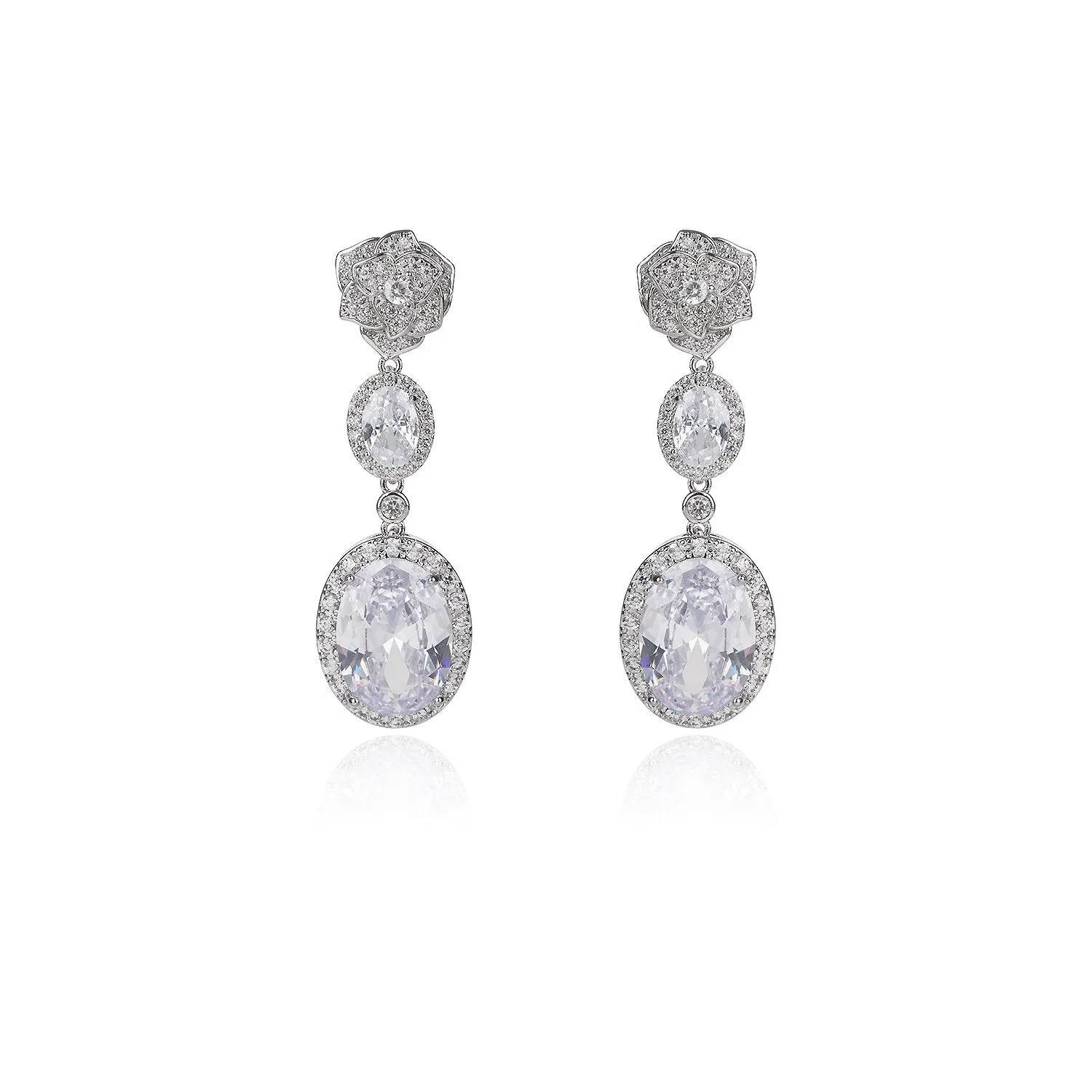 Luxury Cubic Zircon CZ Earrings,Crystals Dangle Earring Birthday Party Wedding Gift Fine New Jewelry CE11599