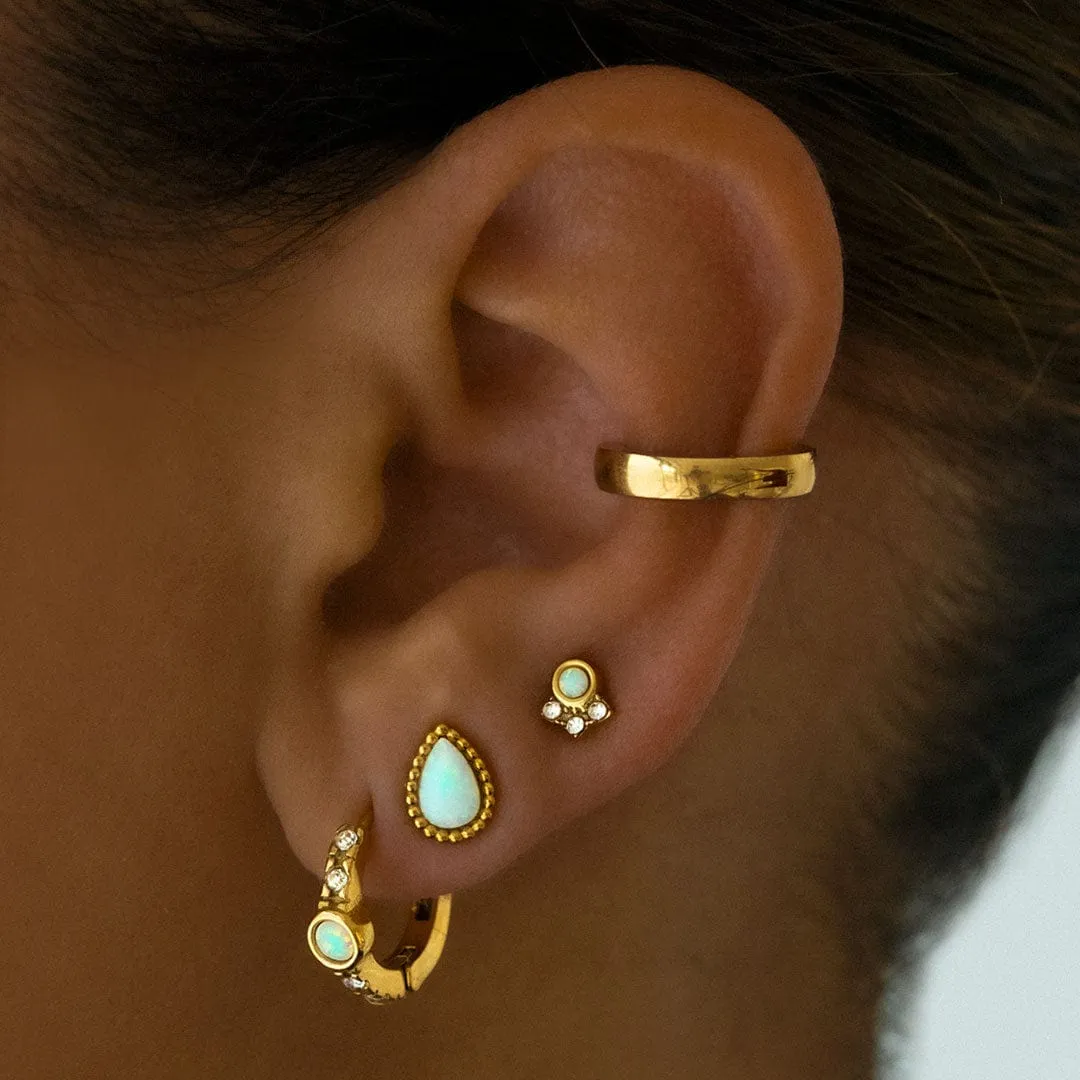 Lynx Opal Stud Earrings