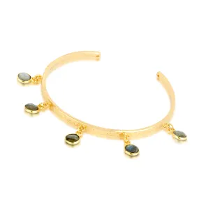Maeve Charm Bangle Labradorite