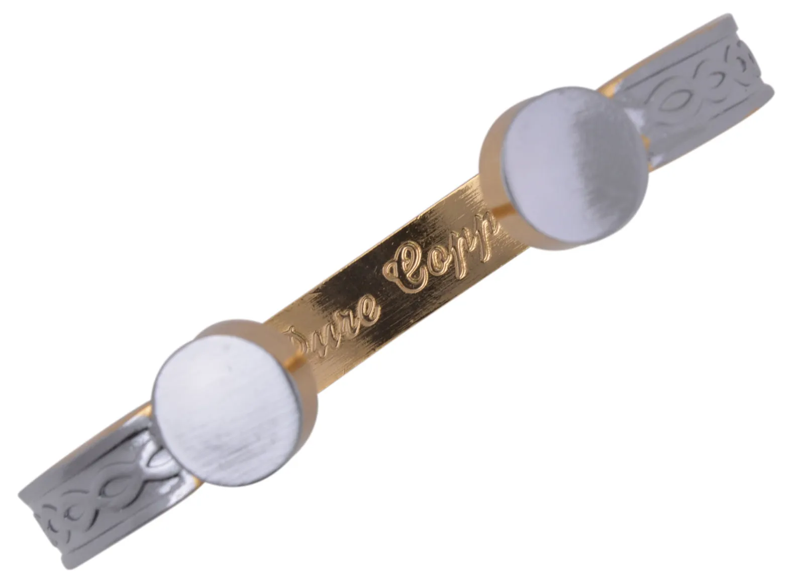 Magnetic Copper Wrist Bracelet Therapy Pain Adjustable Silver Finish