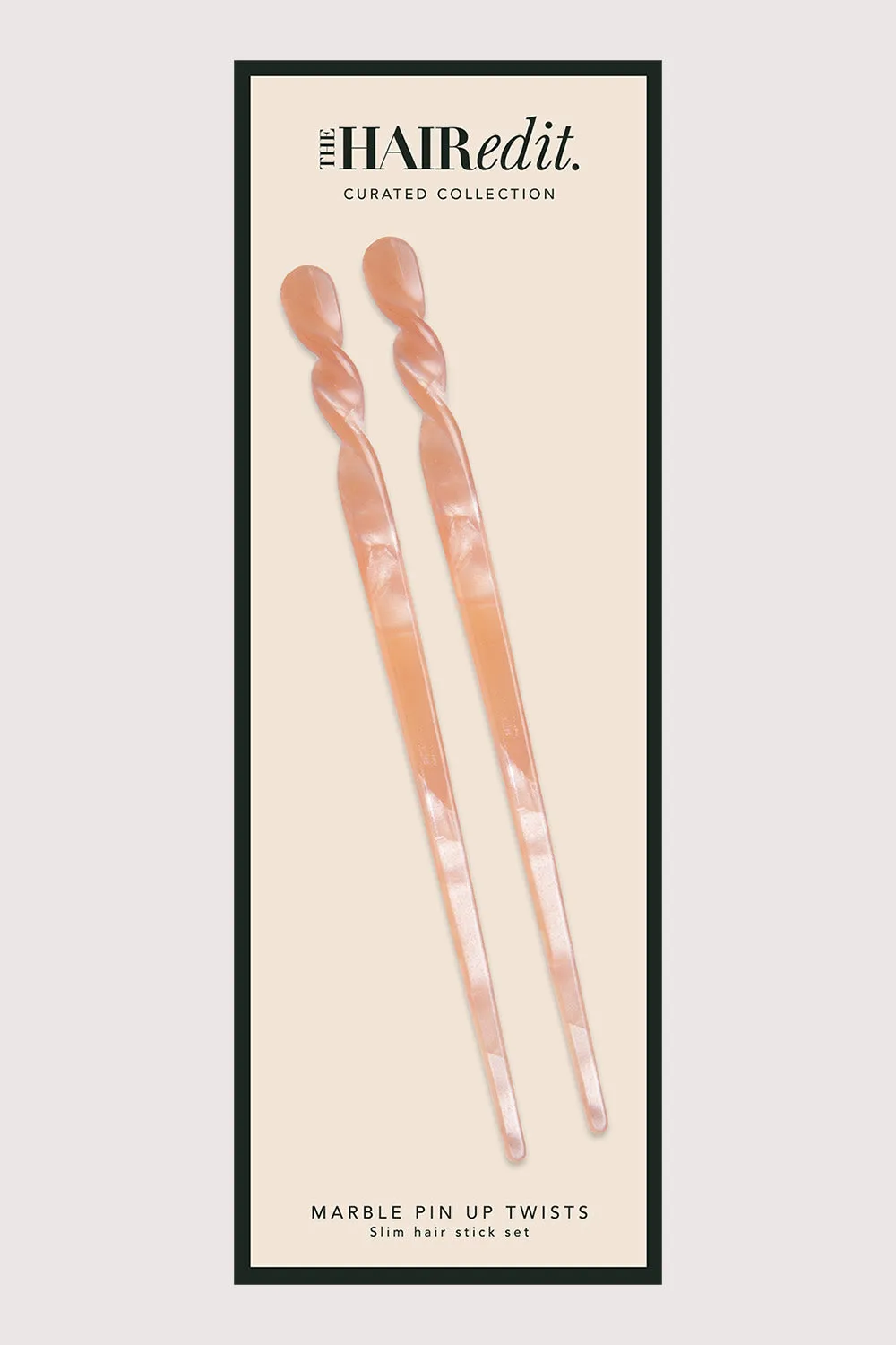 Marble Pin Up Twists Hair Stick Set