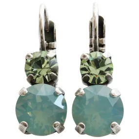 Mariana "Athena" Silver Plated Must-Have Small Double Stone Crystal Earrings, 1190 390