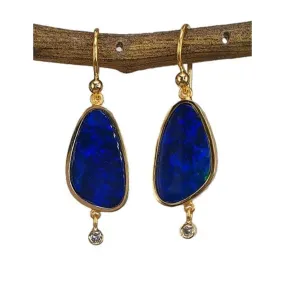 Marika Opal & Diamond 14k Gold Earrings - M8729