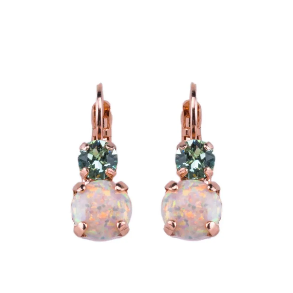 Medium Double Stone Leverback Earrings in "Enchanted" *Custom*