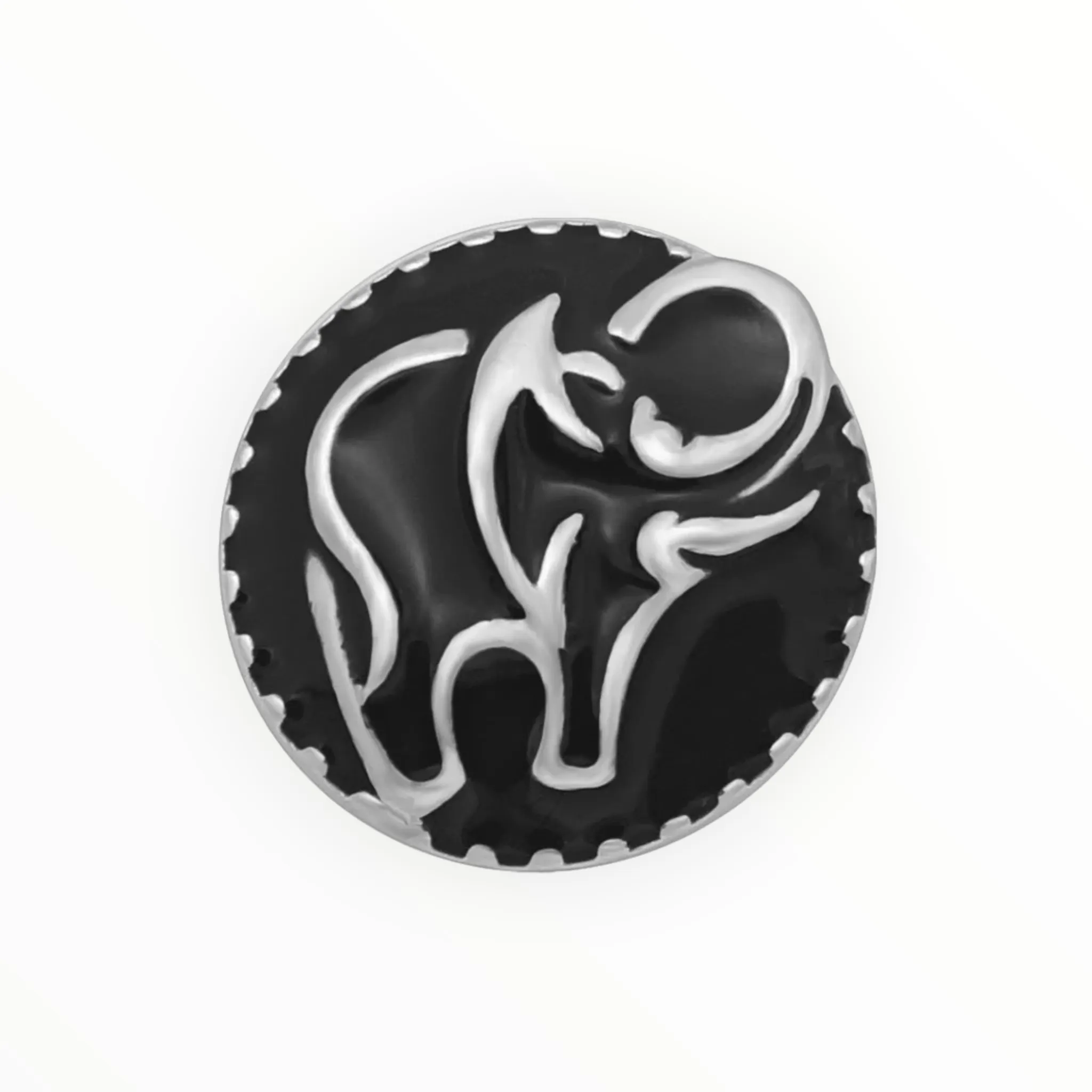 Metal Hairpin click / chunk button 093.