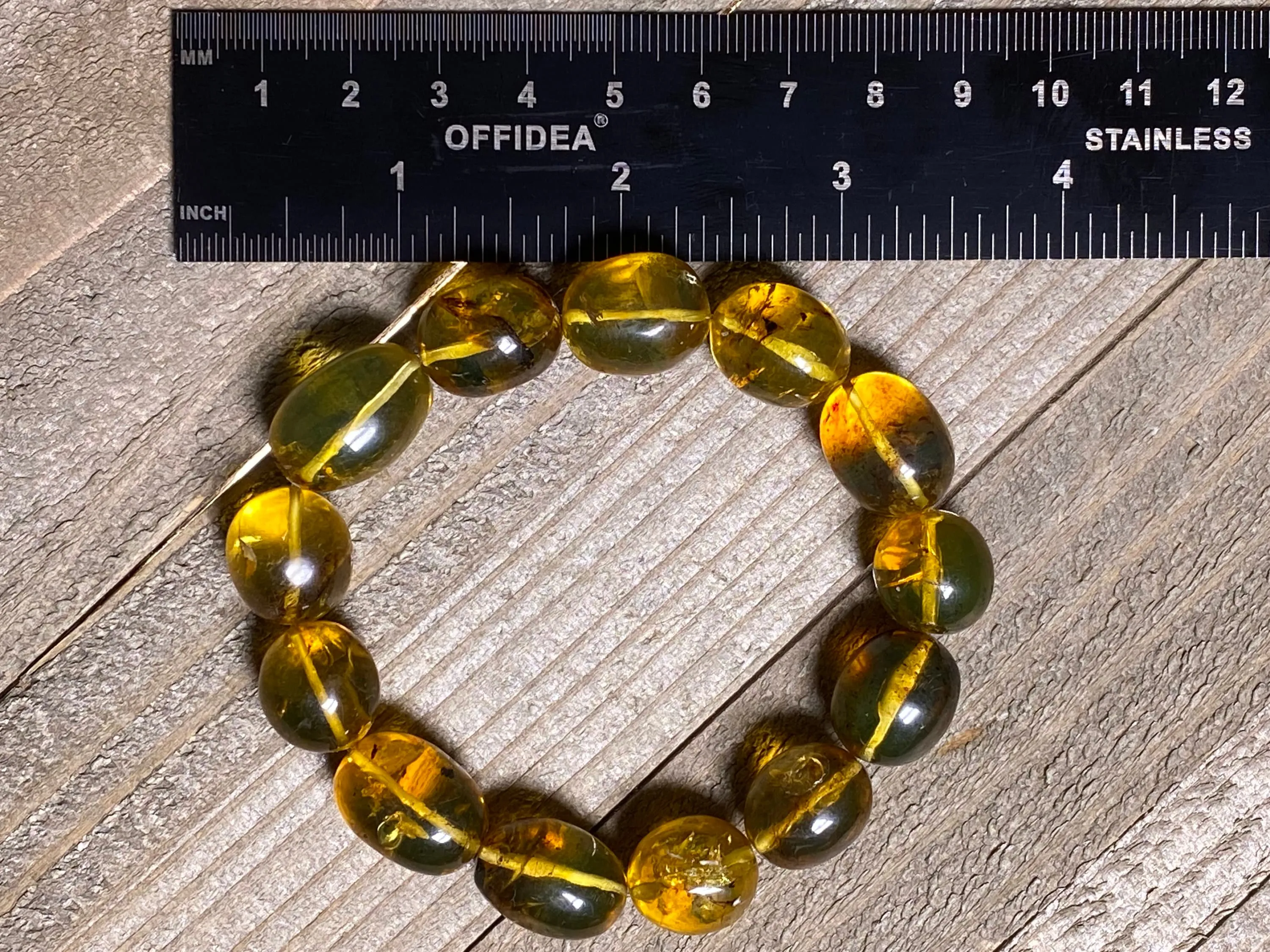 Mexican AMBER Crystal Bracelet - Beaded Bracelet, Handmade Jewelry, Healing Crystals and Stones, 48232