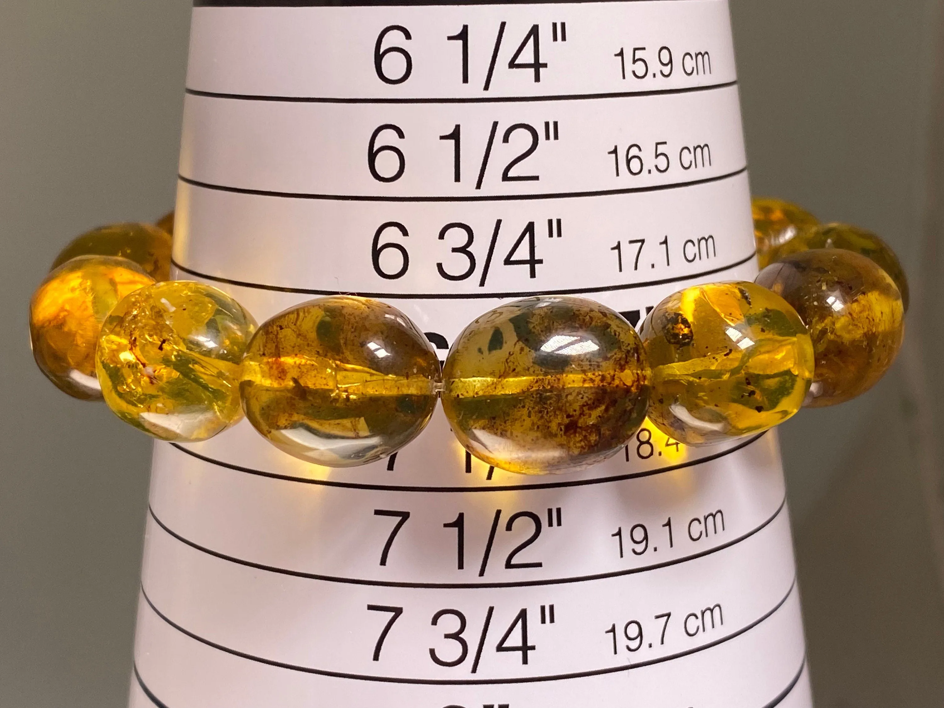 Mexican AMBER Crystal Bracelet - Beaded Bracelet, Handmade Jewelry, Healing Crystals and Stones, 48232