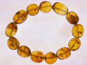Mexican AMBER Crystal Bracelet - Beaded Bracelet, Handmade Jewelry, Healing Crystals and Stones, 48232