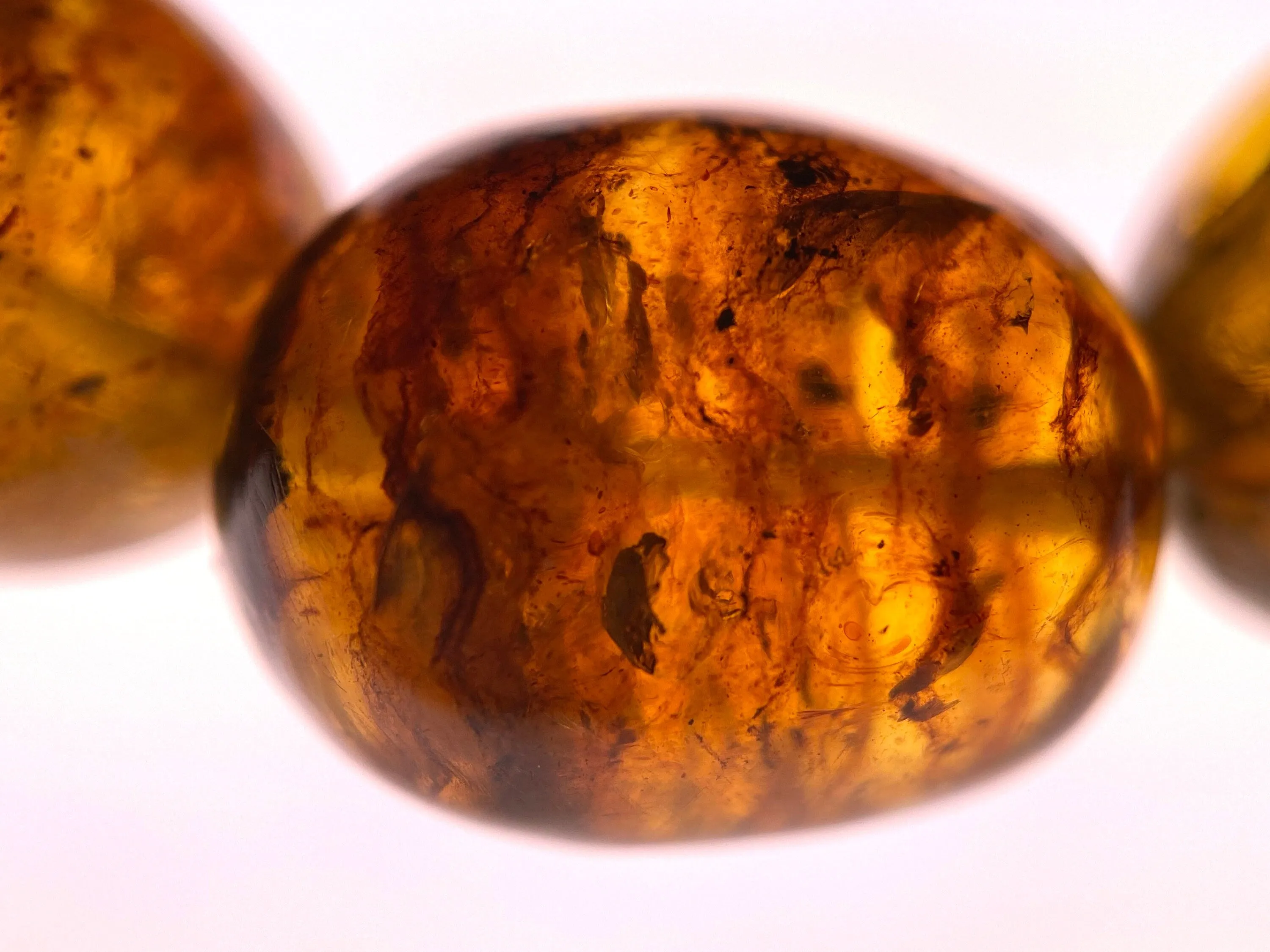 Mexican AMBER Crystal Bracelet - Beaded Bracelet, Handmade Jewelry, Healing Crystals and Stones, 48283
