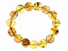 Mexican AMBER Crystal Bracelet - Beaded Bracelet, Handmade Jewelry, Healing Crystals and Stones, 48439