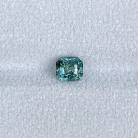 Minimalist 1.63 crt Radiant Shaped Green Sapphire for Pendant Necklace, Dainty Wedding Necklace Valentine's Gift for Her
