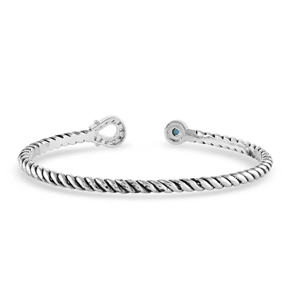 Montana Silversmiths Infinite Luck Turquoise Cuff Bracelet