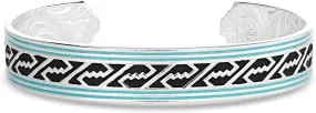 Montana Silversmiths Western Lifestyle Turquoise Cuff Bracelet (Unwavering Grit)