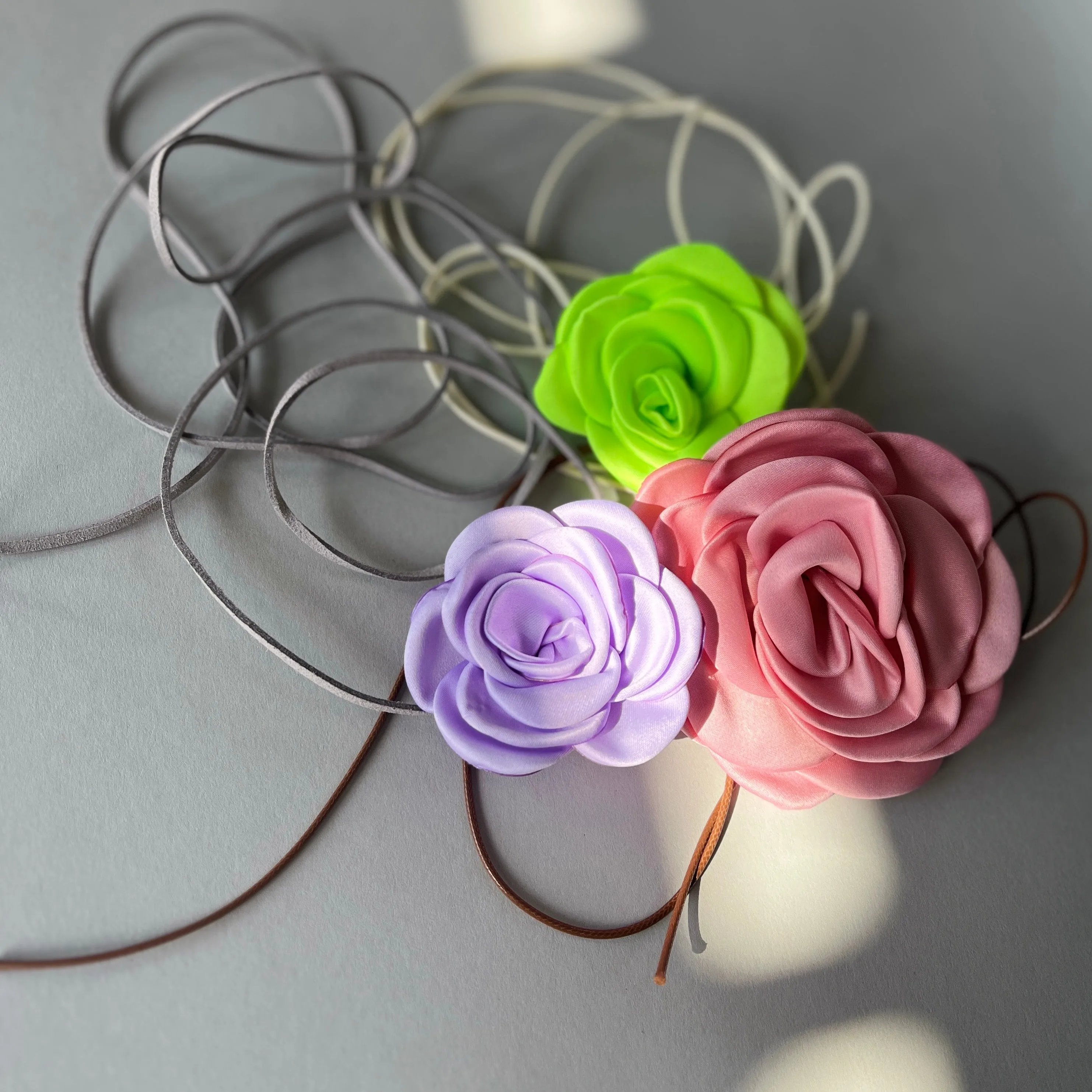 Multiflower - Satin - 6 cm - Red