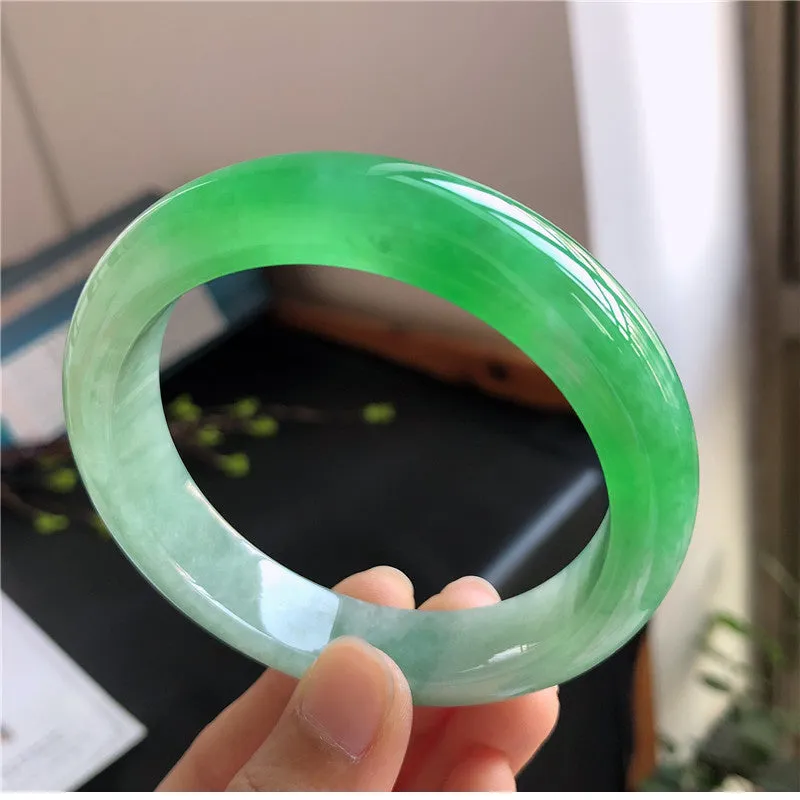 Natural Jade Bangle Jadeite Bangle Internal Diameter 58mm 00571