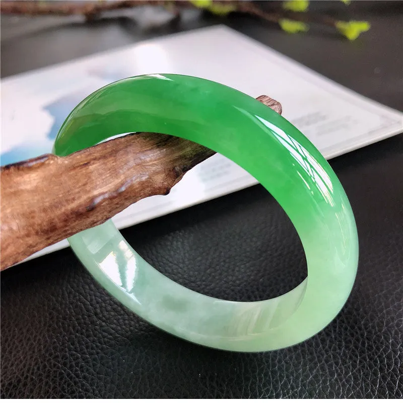 Natural Jade Bangle Jadeite Bangle Internal Diameter 58mm 00571