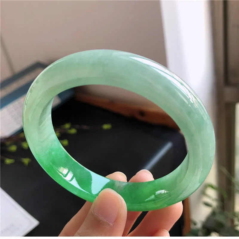Natural Jade Bangle Jadeite Bangle Internal Diameter 58mm 00571