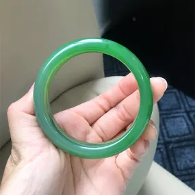 Natural Jade Bangle Nephrite Bangle Internal Diameter 55.8mm NBE029