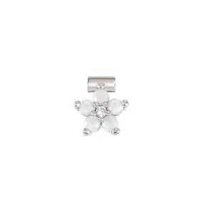 Nomination SeiMia Flora Pendant, Flower, Large, Opal Cubic Zirconia, Silver