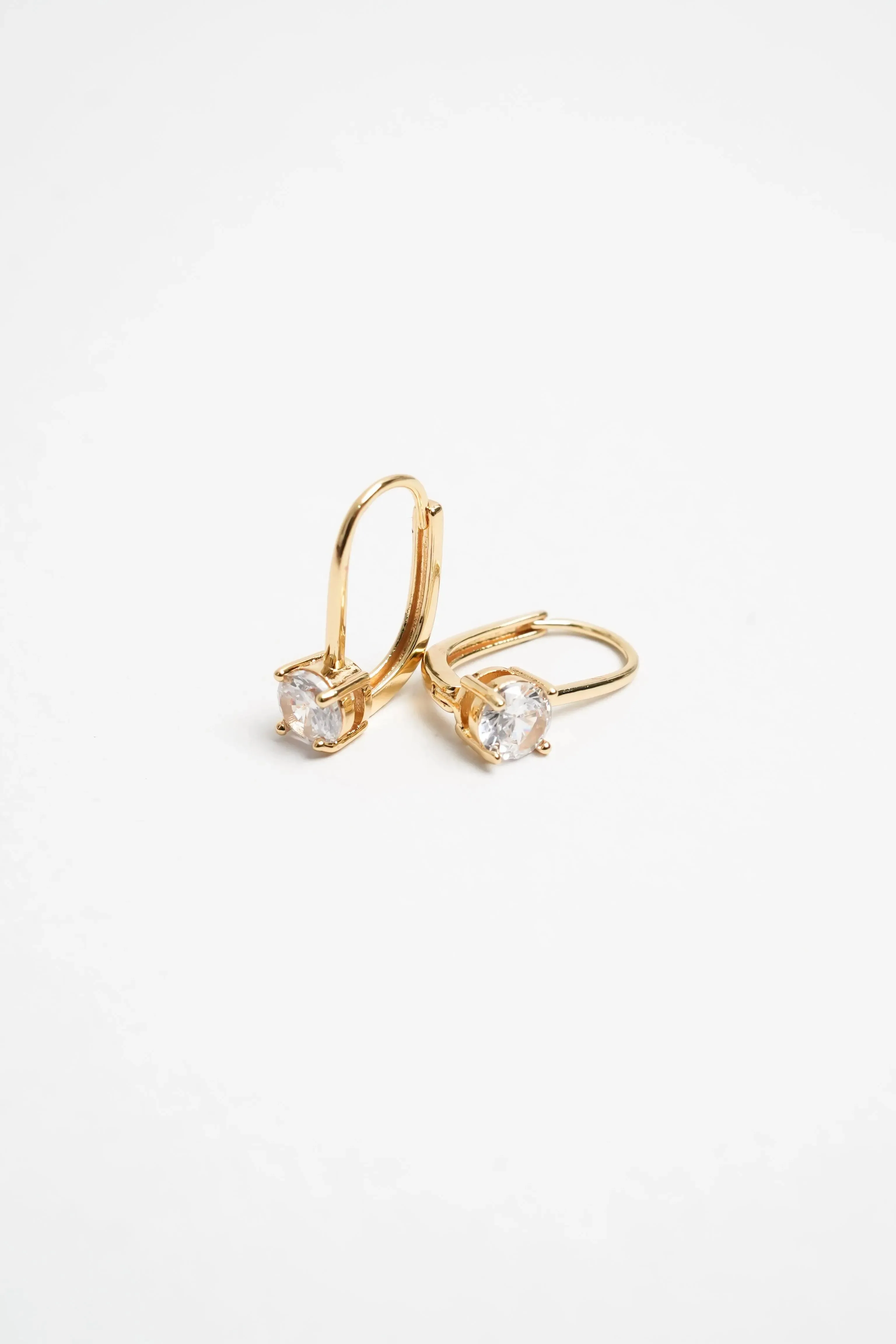 Opal Drop Zircon Earrings