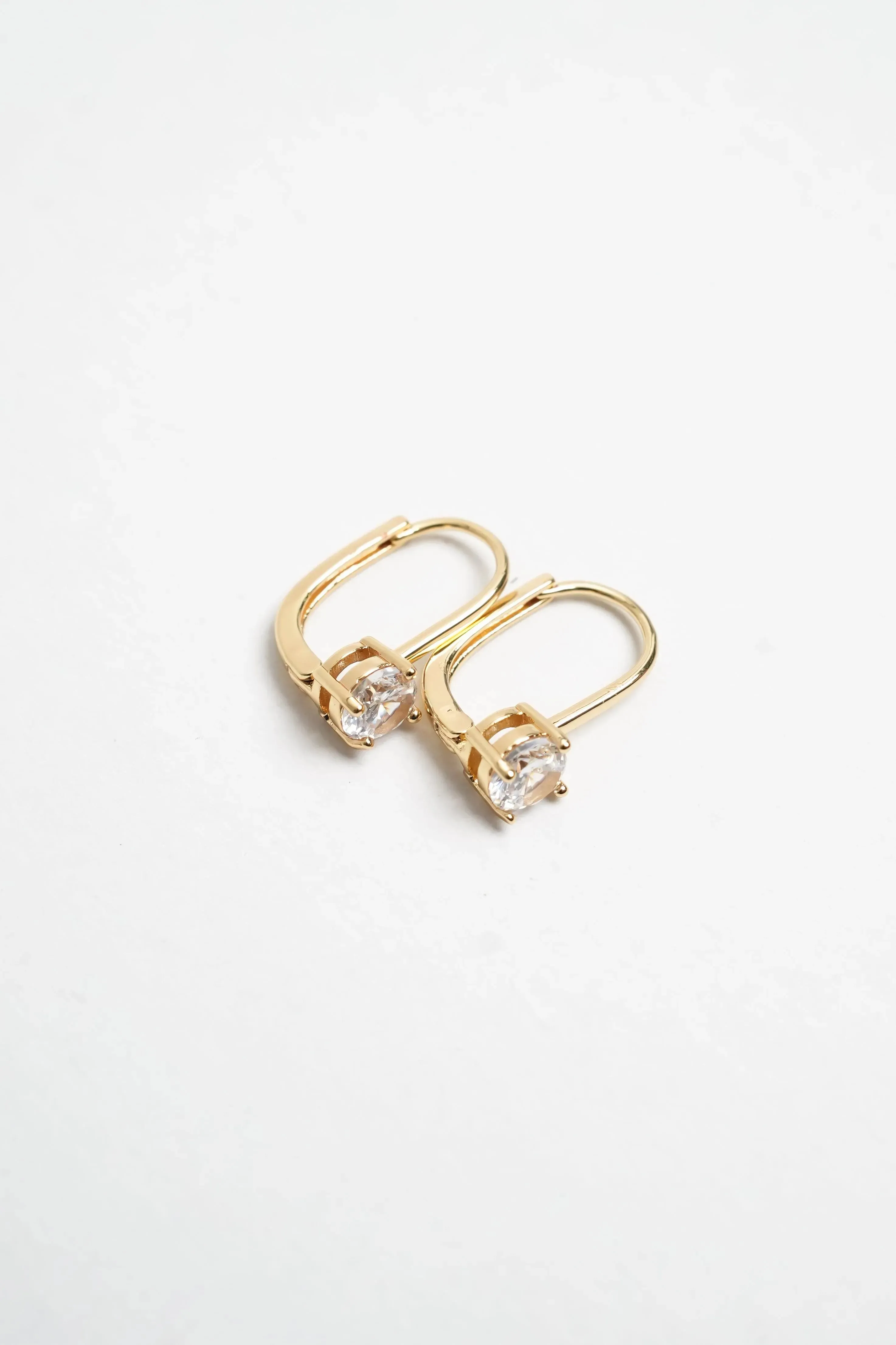 Opal Drop Zircon Earrings