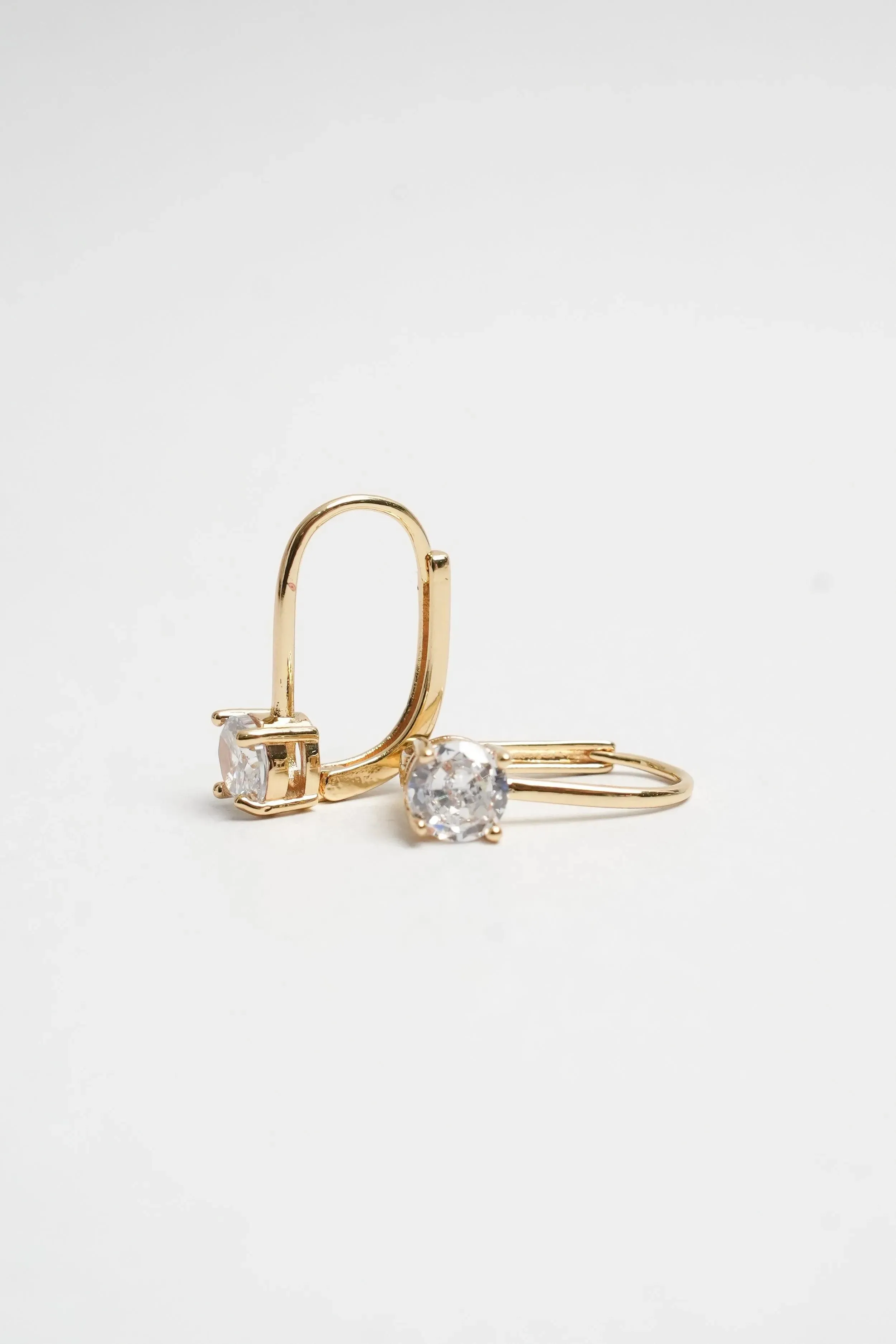 Opal Drop Zircon Earrings