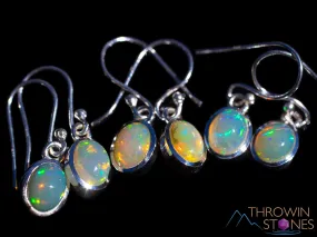 OPAL Earrings - Sterling Silver, Opal Earrings Dangle, Birthstone Jewelry, Welo Opal, E1922