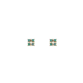Opal Square Stud Earrings