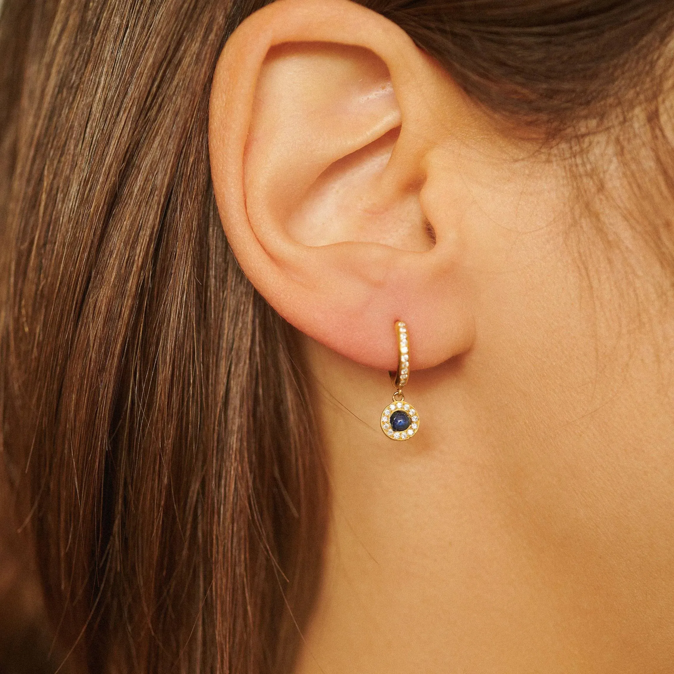 Opal Sun Midi Hoops