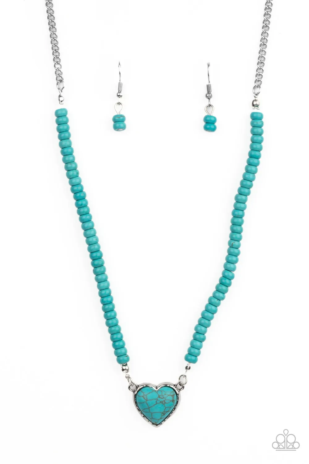 Open Door Jewelry - Country Sweetheart - Blue Necklace - Paparazzi Accessories