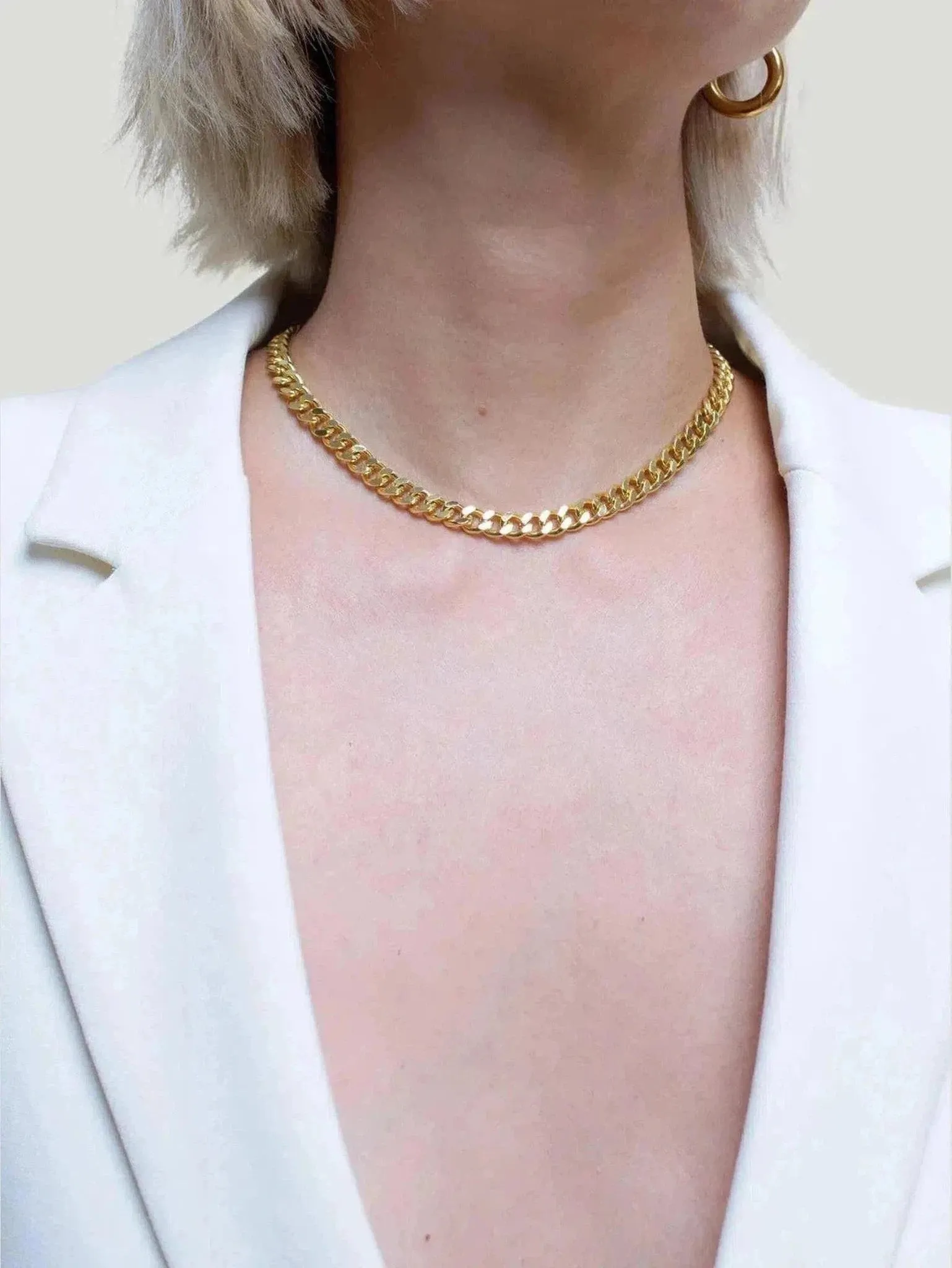 OUTOFOFFICE Cuban Link Choker Necklace