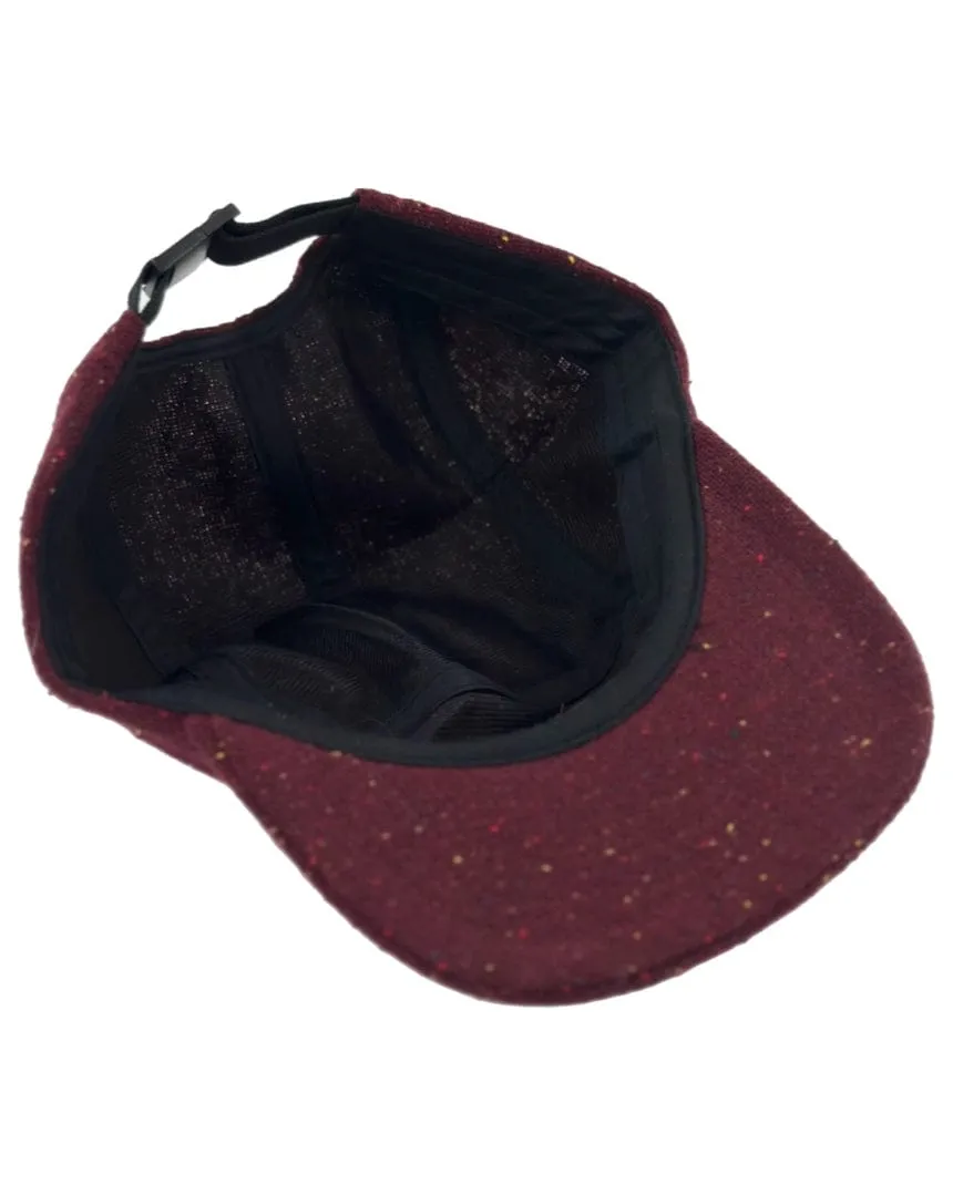 Overload Mini Box Logo Strap Back Hat - Red Tweed