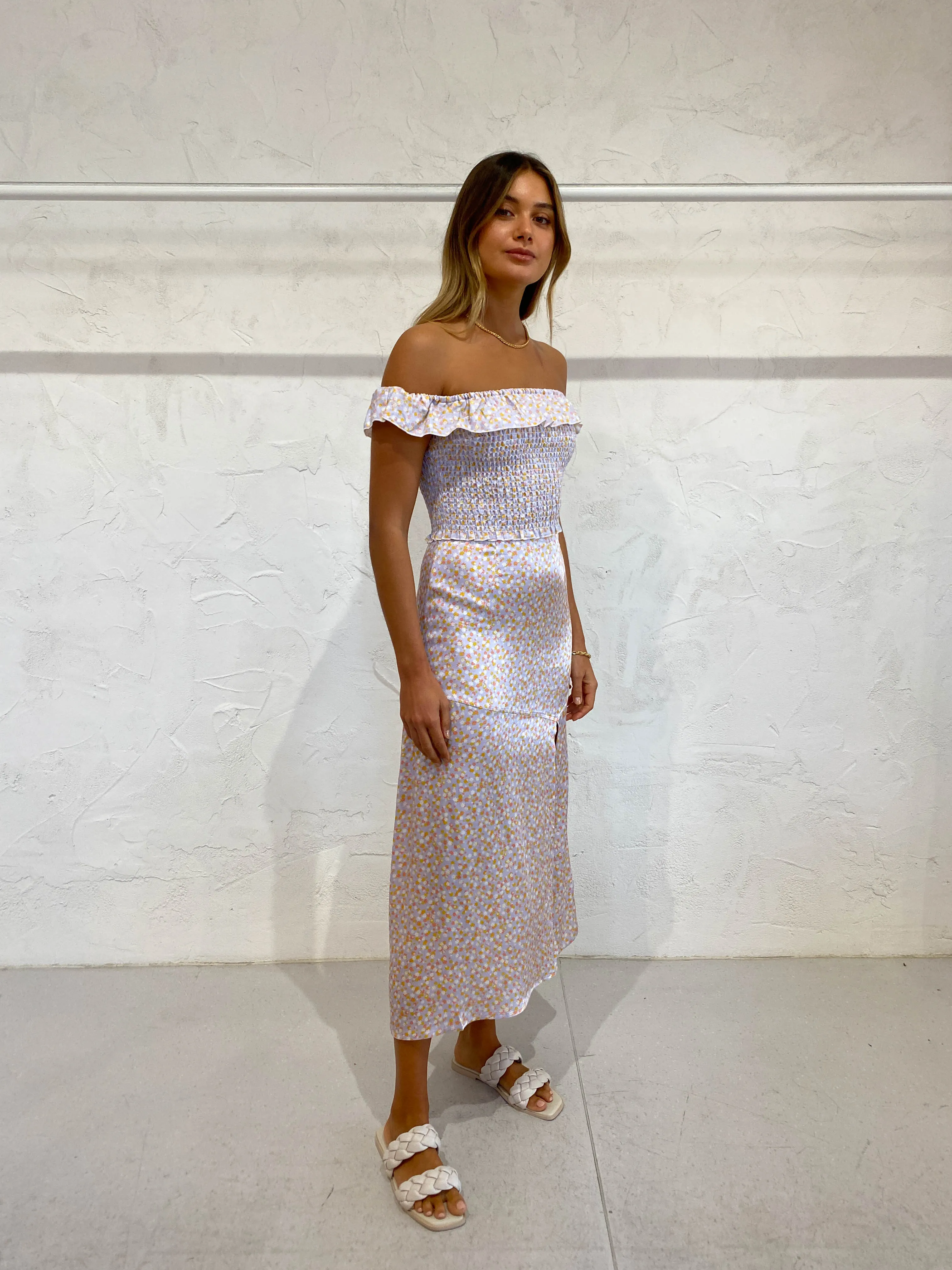Ownley Peony Skirt in Disty Floral