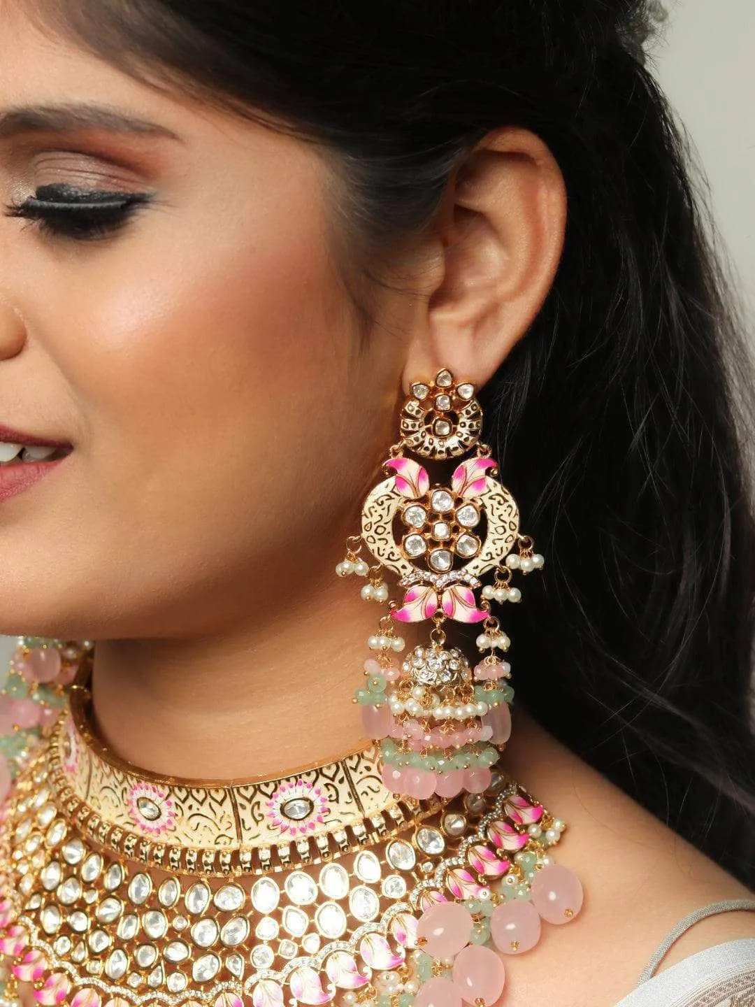 Pastel Single Tone Choker Necklace Set