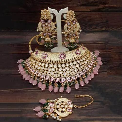 Pastel Single Tone Choker Necklace Set