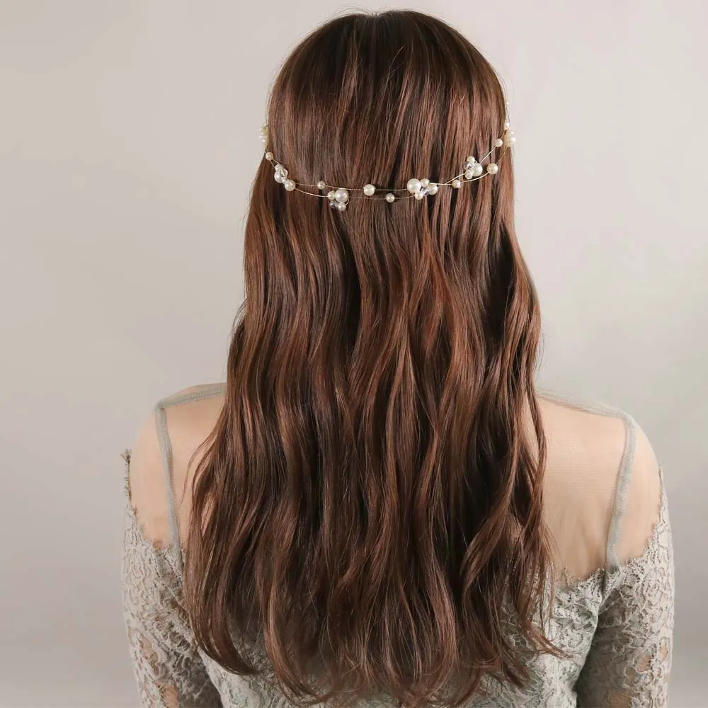 Pearl Cluster Hair Vine