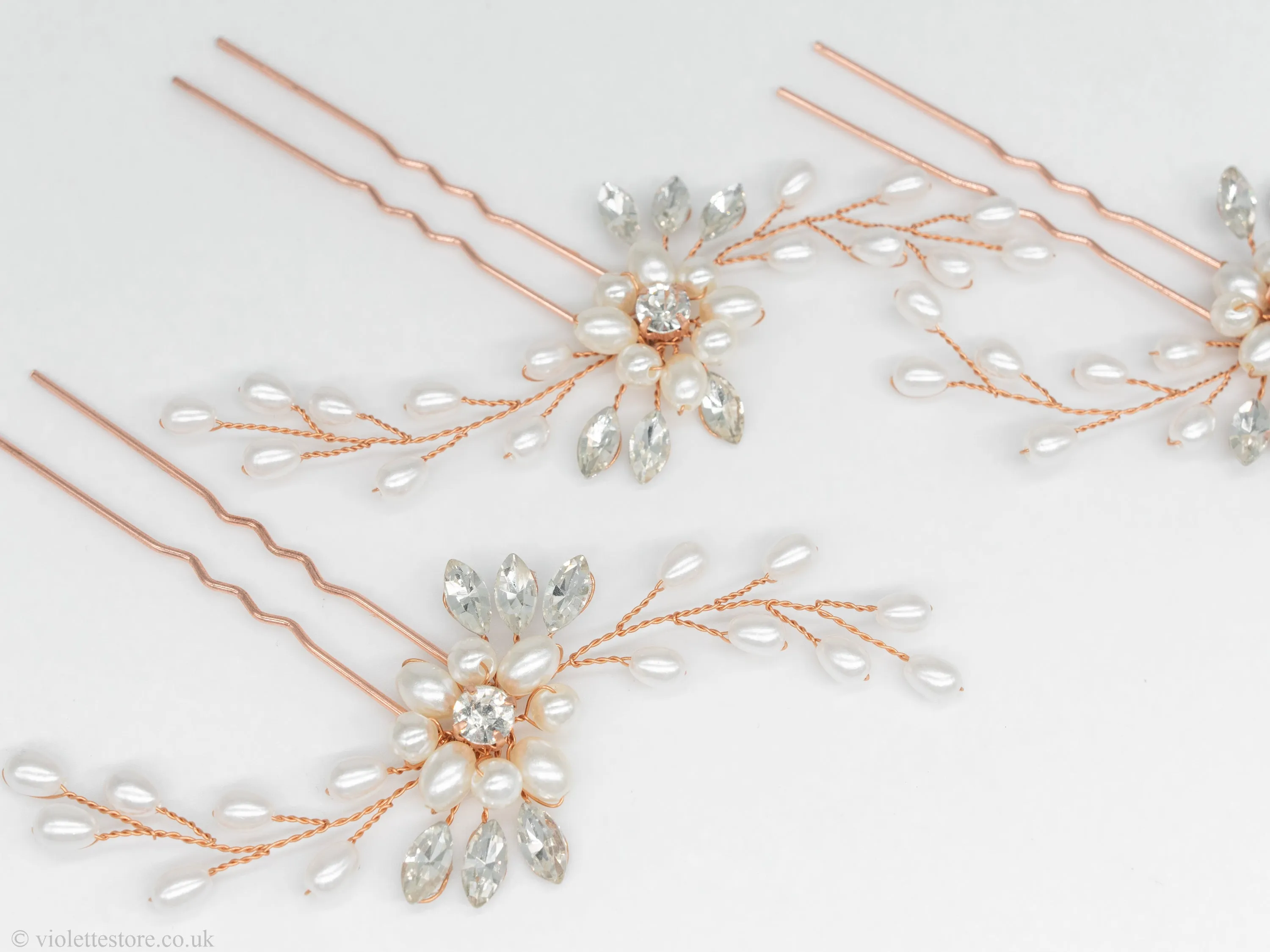 Pearl Gold Hair Pins