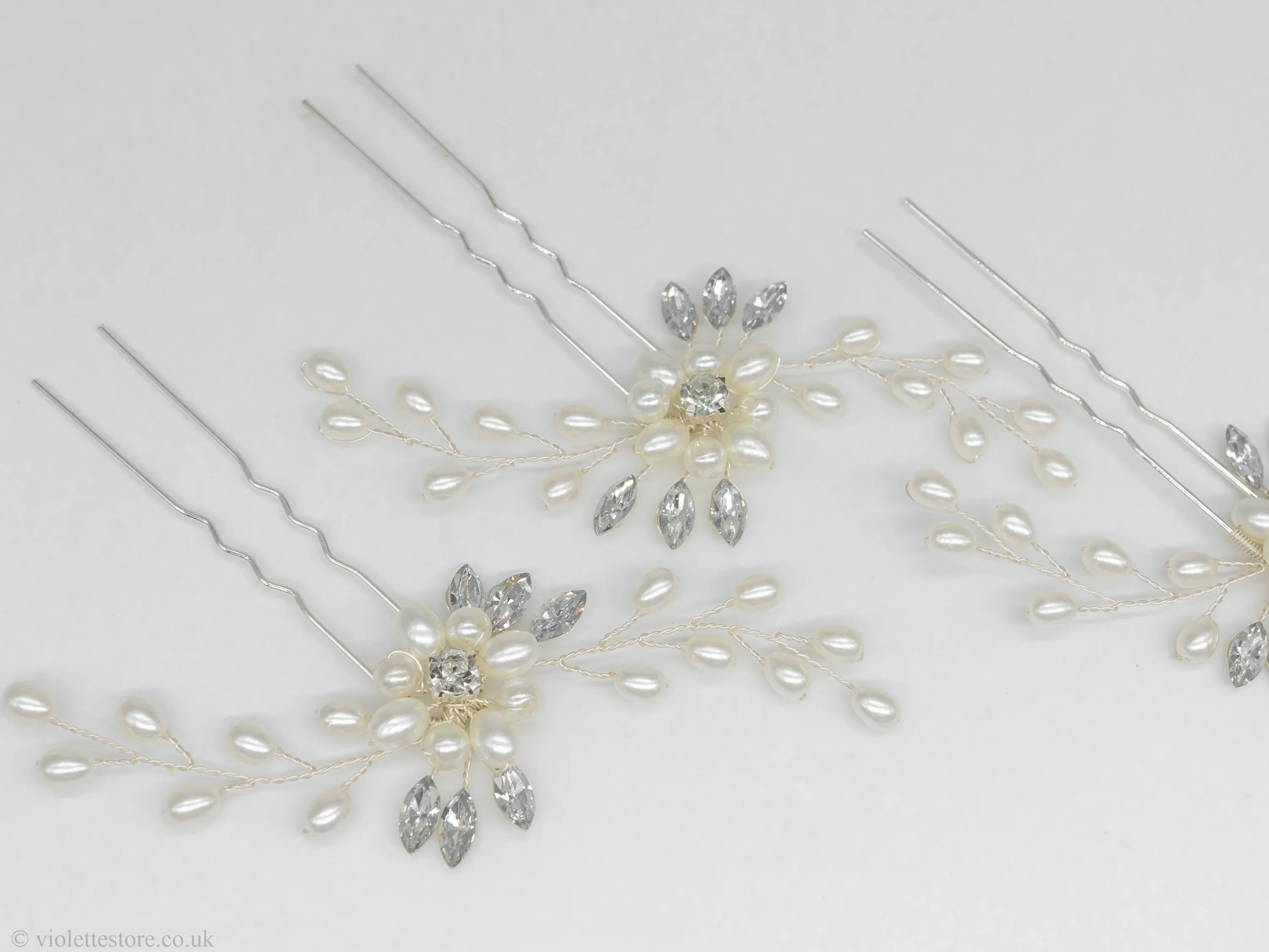 Pearl Gold Hair Pins