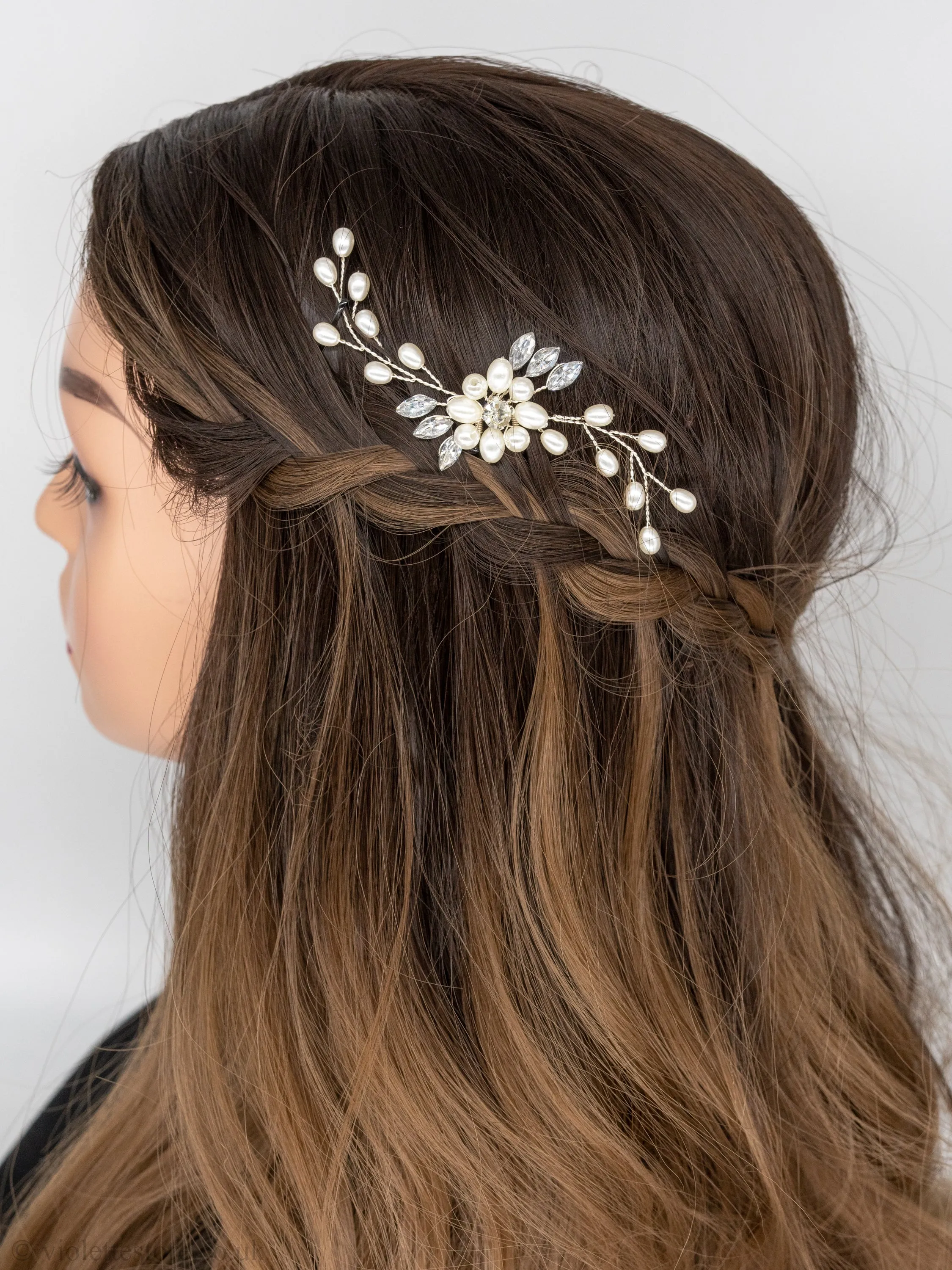 Pearl Gold Hair Pins