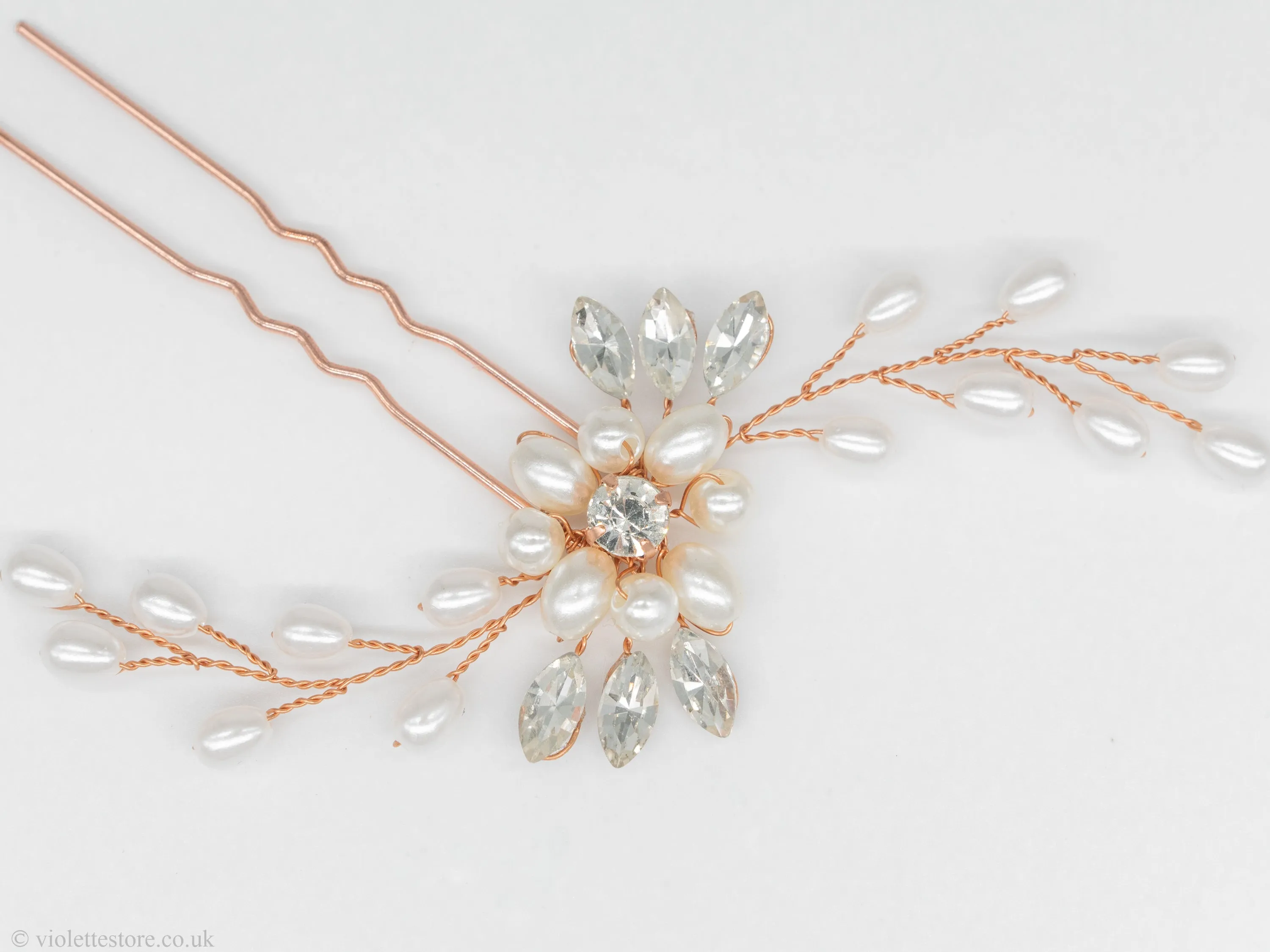Pearl Gold Hair Pins