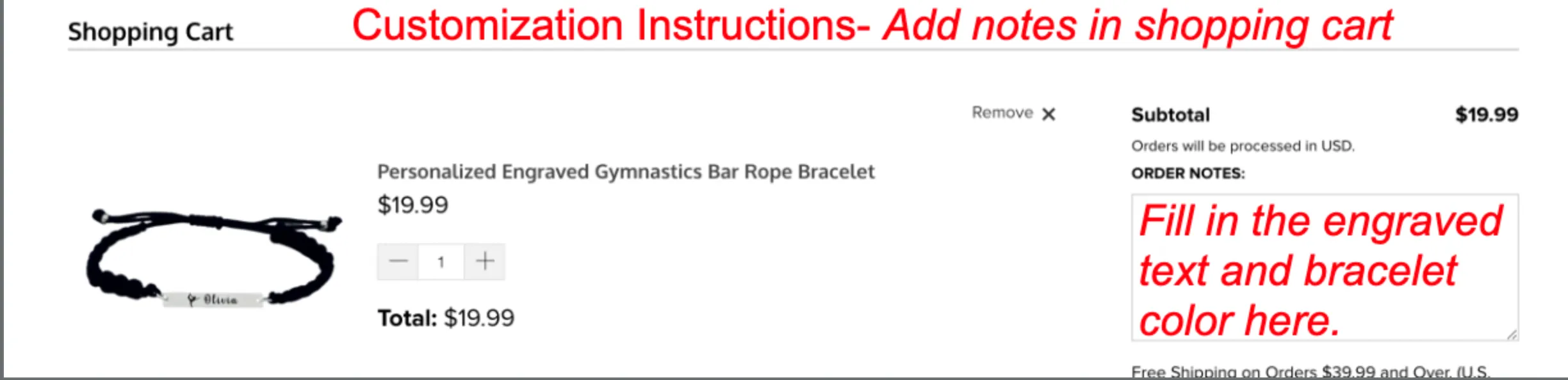 Personalized Engraved Piano Bar Rope Bracelet