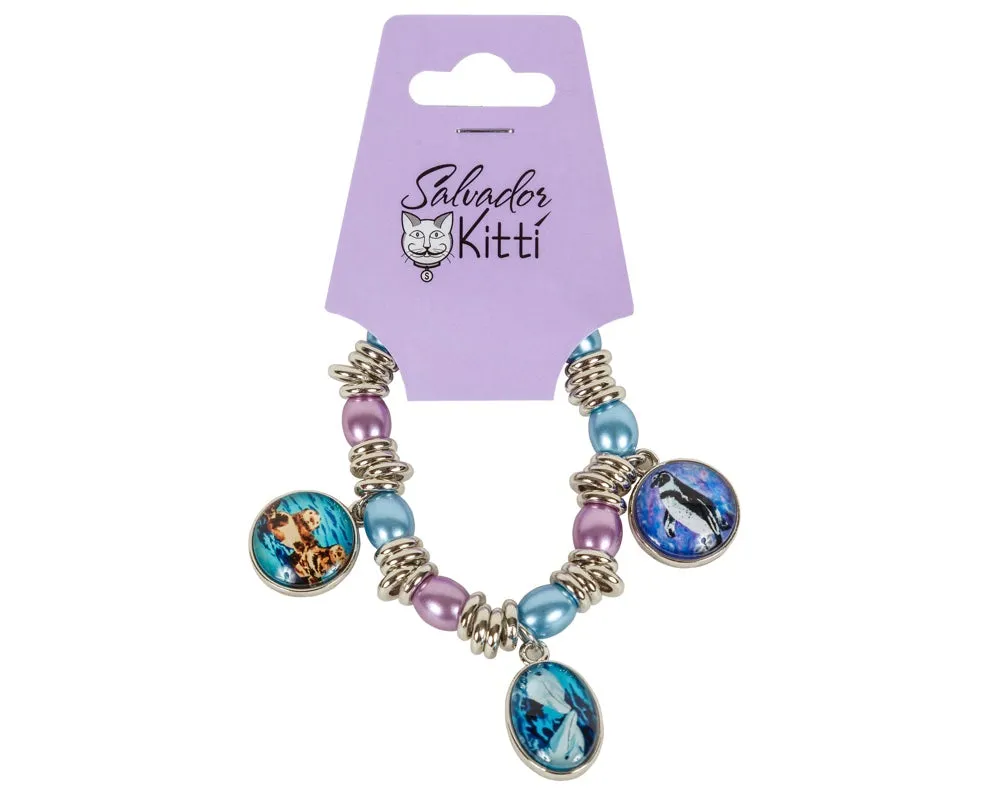 Pink Animal Charm Bracelet