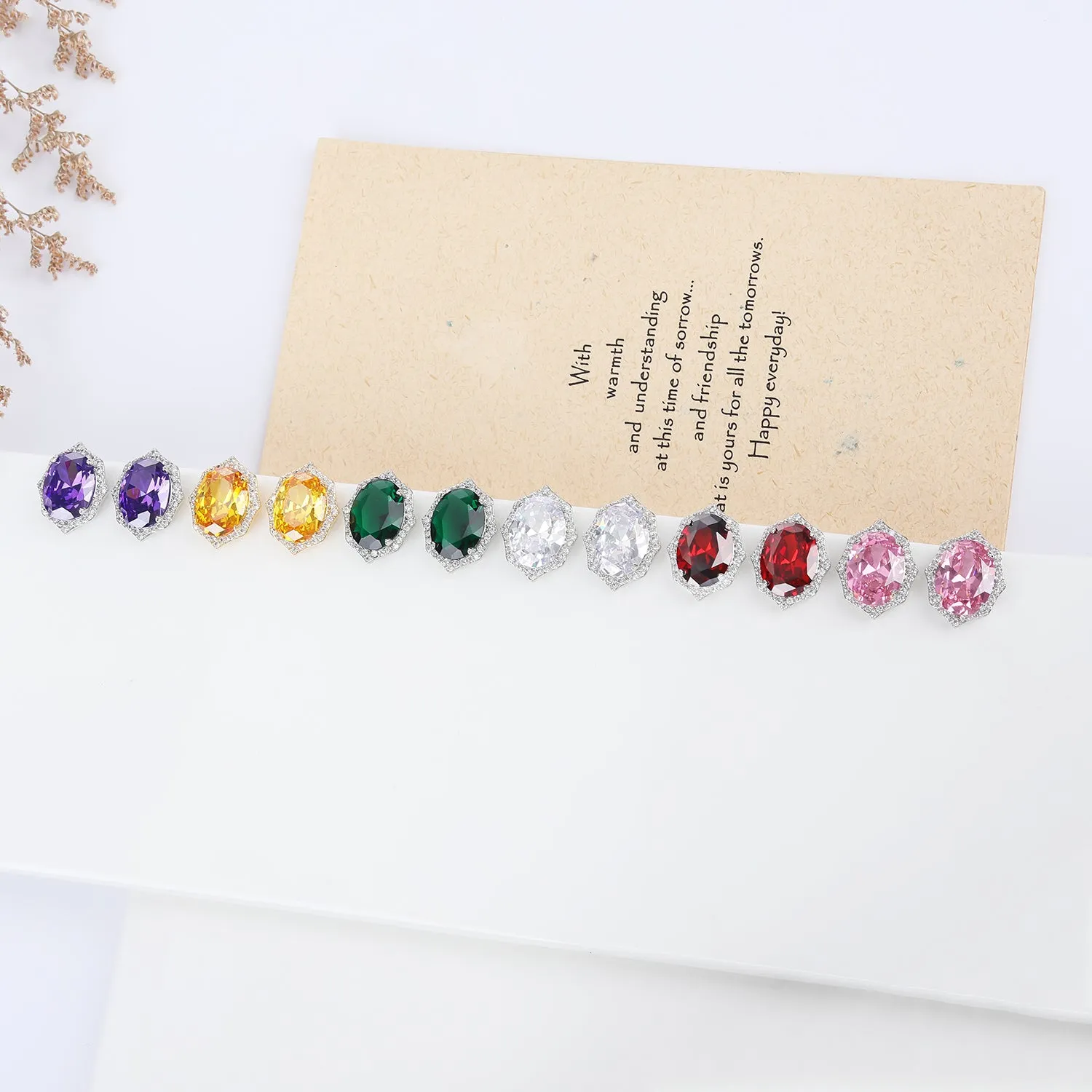 Popular Zircon Stud Earring, Women's Girl's Gatherings Jewelry CE11820