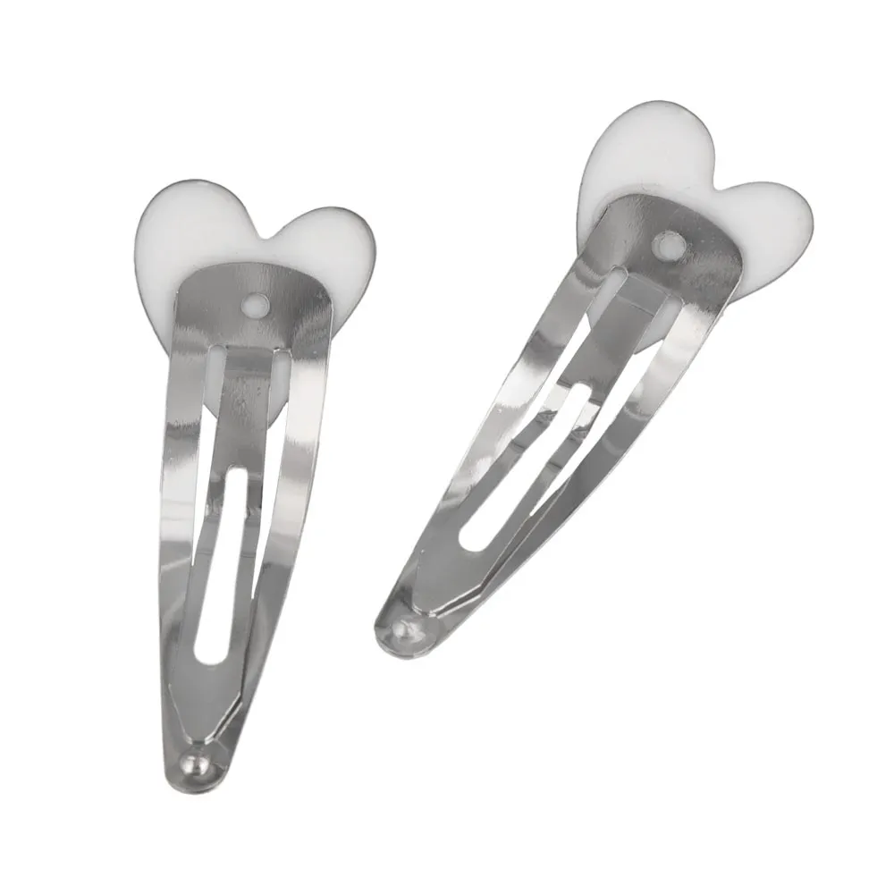 Puffy Heart Snap Clip Set