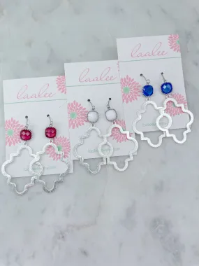Quatrefoil Silver Earrings
